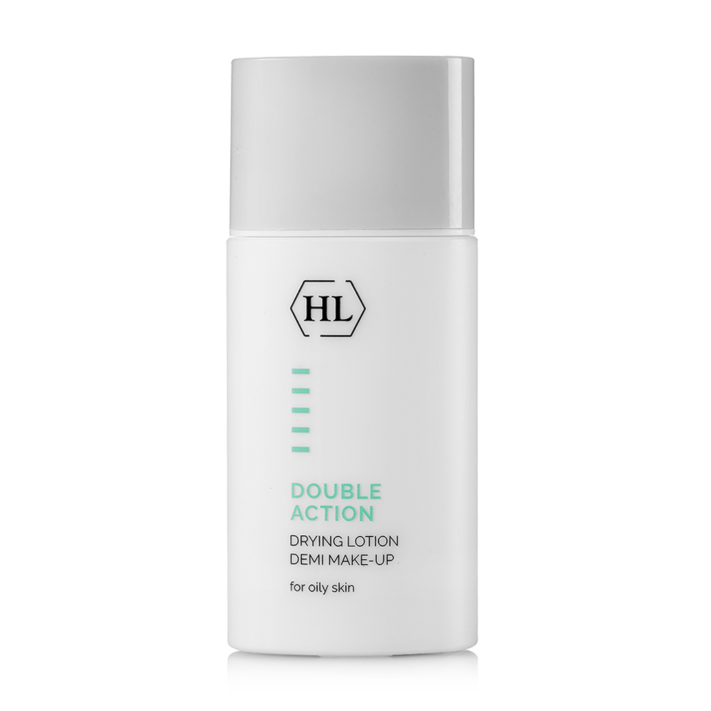 Підсушувальний лосьйон із тоном Holy Land Cosmetics Double Action Demi Make-Up для жирної шкіри обличчя, 30 мл